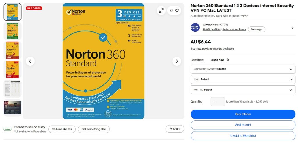 norton ebay